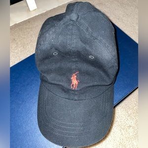 Polo Ralph Lauren Hat Cap Leather Strap Back Adjustable 100% Cotton